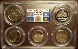 1999-2004 ステートフッド クォーターズ PCGS Pf69 DCAM クラッド フラグ シリーズ セット 25c S 鋳造