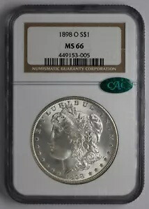 1898 O モーガン シルバー ダラー NGC MS 66 CAC