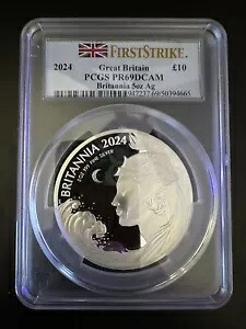2024年 イギリス 5オンス プルーフ シルバー ブリタニア (箱とCOA付き) PR69DCAM｜WORLD RESOURCE【KING店】