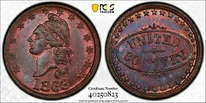 F-1/436a R5 - リバティヘッド / ユナイテッド カントリー - PCGS MS66 - 希少リバース ダイ｜WORLD RESOURCE【KING店】