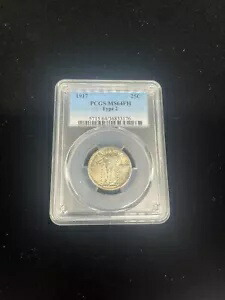 1917 タイプ 2 スタンディング リバティ クォーター、25C PCGS MS 64 FH