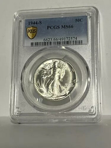 1944-S ウォーキング リバティ ハーフダラー PCGS MS66