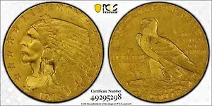 1913 インディアン ゴールド $2.50 PCGS MS62 グレート アイ アピール ストロング ストライク