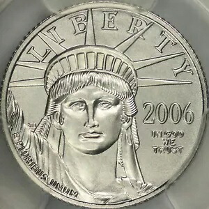 2006-W $10 艶出し 10 オンス プラチナ イーグル PCGS MS70 ディール シグネチャー ラベル