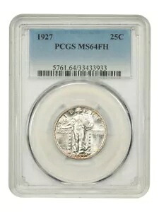 1927 25C PCGS MS64FH - スタンディング リバティ クォーター