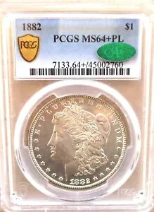 1882 モルガン ドル PCGS MS64+ PL CAC
