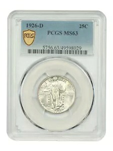 1926-D 25C PCGS MS63 - スタンディング リバティ クォーター