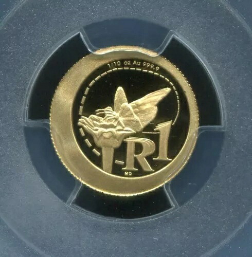 PCGS セキュア 南アフリカ 2012 R1 モナーク バタフライ PR69dcam ゴールド コイン 無料船｜WORLD RESOURCE【KING店】