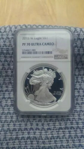 2018-W プルーフ アメリカン シルバー イーグル NGC PF70