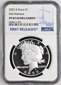 2023 S Peace Silver Dollar $1 NGC PF69 が初リリース Ultra Cameo #377