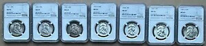 7 個フランクリン 5 ドル NGC MS64 1951 1953 1957 1957-D 1958 1963 & 1963-D 50C｜WORLD RESOURCE【KING店】
