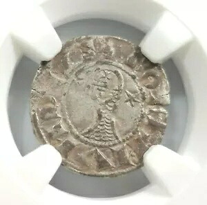 アンティオキア ボエモンド III NGC XF 45 シルバー デニール テンプル騎士団十字軍クロス
