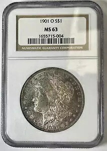 1901年 O モーガン シルバー ダラー NGC MS-63