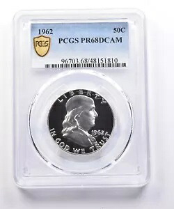 PR68 DCAM 1962 フランクリン ハーフダラー PCGS *4975｜WORLD RESOURCE【KING店】