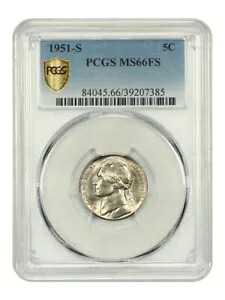 1951-S 5C PCGS MS66FS - ジェファーソン ニッケル|WORLD RESOURCE【KING店】