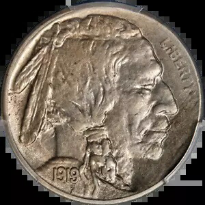 1919-S バッファロー ニッケル CAC ステッカー PCGS AU58 極上のアイアピール ストロングストライク｜WORLD RESOURCE【KING店】