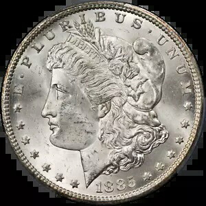 1885-CC モーガン シルバー ダラー PCGS MS64 ブラスト ホワイト 素晴らしいアイ アピール｜WORLD RESOURCE【KING店】