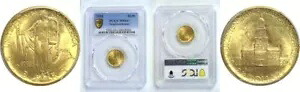 1926年 $2 1/2 生誕100周年記念ゴールド PCGS MS-64+
