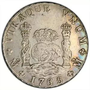 1765-Mo MF メキシコ 8 レアル Calico-1088 PCGS XF40|WORLD RESOURCE【KING店】
