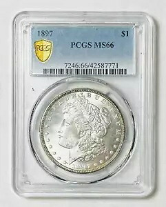 1897 P モルガン シルバー ダラー PCGS MS-66|WORLD RESOURCE【KING店】