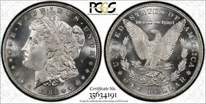 1884 P モルガン シルバー ダラー PCGS MS-65+ PLUS PL