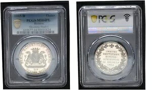 ブレーメン ターラー 1865 B 2 回目のドイツ連邦銃撃 PCGS MS64PL 99979｜WORLD RESOURCE【KING店】 293,040円