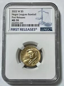 2022 ニグロ リーグ ベースボール ゴールド $5 NGC MS70 初回リリース|WORLD RESOURCE【KING店】