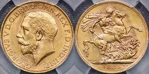 オーストラリア 1925 パース ソブリン - PCGS MS62