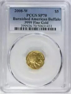 2008-W $5 ゴールド バッファロー PCGS SP70 光沢仕上げ .9999｜WORLD RESOURCE【KING店】