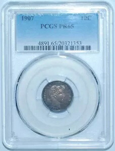 1907 PCGS PR65 プルーフ ストライク バーバー ダイム｜WORLD RESOURCE【KING店】