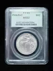 1915 50c パン パック記念シルバー ハーフダラー - PCGS MS62 グリーン ラベル｜WORLD RESOURCE【KING店】 380,160円
