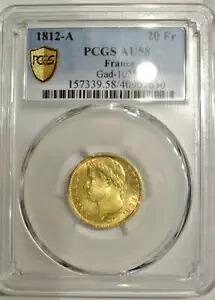 20 フラン ゴールド ナポレオン 1812 A AU 58 レア レア