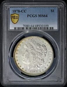 1878-CC $1 モルガン ドル PCGS MS64