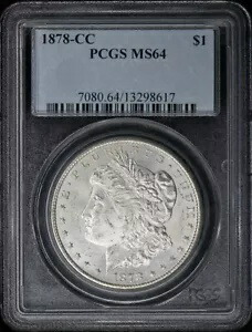 1878-CC $1 モルガン ドル PCGS MS64