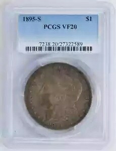 1895 S モーガン シルバー ダラー PCGS VF-20