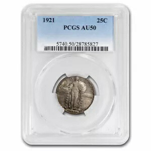 1921 スタンディング リバティ クォーター AU-50 PCGS 385,110円