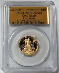 2014 W ゴールド アメリカン イーグル プルーフ $10 ゴールド フォイル PCGS PR 70 DCAM ファースト ストライク｜WORLD RESOURCE【KING店】