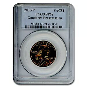 2000-P サカガウィア ドル SP-68 PCGS (グッドエーカー プレゼンテーション)