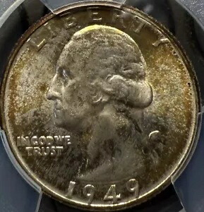 1949-D ワシントン 25C PCGS MS67+ トーン｜WORLD RESOURCE【KING店】