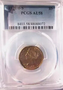 1901/0-S リバティ ヘッド ハーフ イーグル $5 ドル ゴールド サンフランシスコ ミント PCGS AU-58|WORLD RESOURCE【KING店】