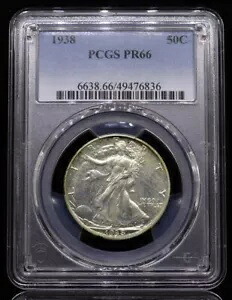 1938 ウォーキング リバティ ハーフダラー PCGS PR66｜WORLD RESOURCE【KING店】