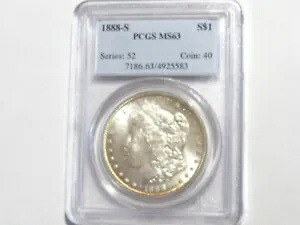 1888-S モーガン シルバー ダラー PCGS MS63 - #10504-1|WORLD RESOURCE【KING店】