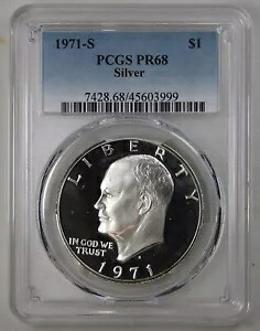1971-S $1 PCGS PR 68 (シルバー、DDO、FS-103) - アイゼンハワー ドル ?? DCAM??|WORLD RESOURCE【KING店】