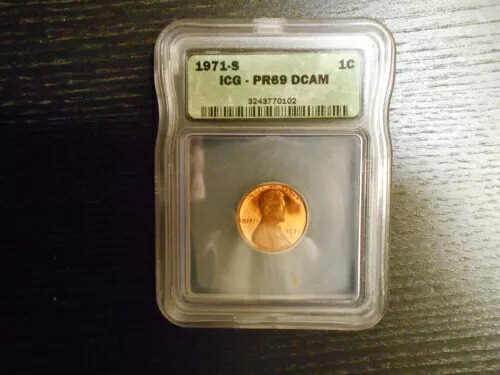 ☆ 1971-S PR69 DCAM リンカーン セント プルーフ ペニー 1c - ICG 製 (PCGS ガイド $5,000) ☆