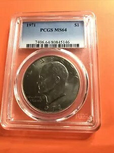 $1 1971 アイク ドル PCGS MS64