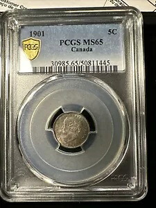カナダ 1901 5 セント PCGS MS65｜WORLD RESOURCE【KING店】