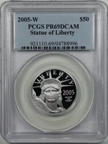 2005-W $50 プルーフ プラチナ アメリカン イーグル PR69DCAM PCGS 04788996｜WORLD RESOURCE【KING店】