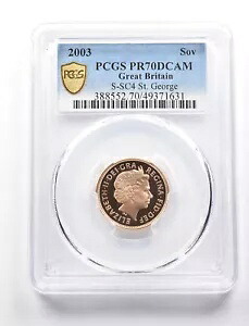 2003 英国ゴールド ソブリン S-SC4 セント ジョージ PR70 DCAM PCGS *2705｜WORLD RESOURCE【KING店】