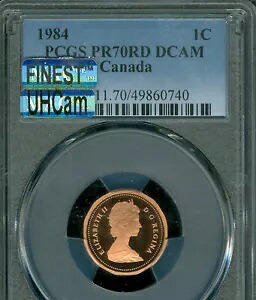 1984 カナダ セント PCGS PR70 MAC UHCam MAC 最高級グレード POP 3 5,000 に 1 つ。｜WORLD RESOURCE【KING店】