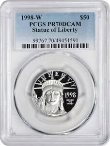 1998-W $50 アメリカン プラチナ イーグル PR70DCAM PCGS|WORLD RESOURCE【KING店】